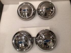 Chevrolet 51-53 9 -1/2 1951-53 8 Inch Oem Used Hubcaps Set 4 Deluxe Blue Truck Car Poverty