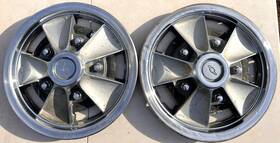 551651 Chevrolet 1967 68 69 Mag Style Hubcaps Wheel Cover Pair 14 Inch Camaro Chevelle B
