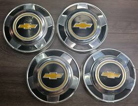 Chevrolet 73-87 1/2 2wd 4 Chevy Silverado 1973-1987 C10 Half Ton Squarebody 10 Inch Dog Dish Hub Cap Set