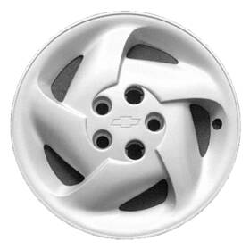 570-03205 Chevrolet 9592803 14x 5 Slot Refurbished Wheel Cover Painted Silver