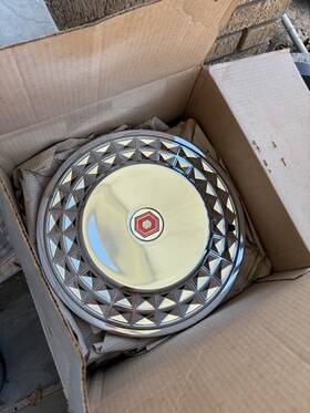 Ch81 Chevrolet Ch81/b 1981 14 Inch Chrome Plate Wheel Cover Hubcap Box Set Of 3 Del-met