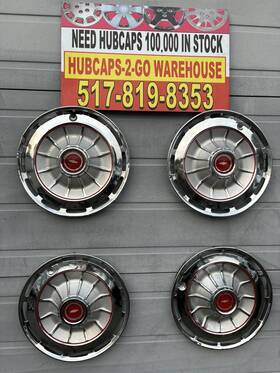 Chevrolet E-6 F-2 I-6 1962 63chevrolet Impala Chevy11-14 Inch Original Hubcaps Set 4 Convertible Nice Used