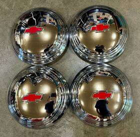 Jgm9567 Chevrolet 1935 1936 1/2 Ton Truck Style Smoothie Hubcaps Hub Cap Wheel
