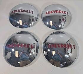 Tr-144 Chevrolet 1947 1948 1949 1950 1951 1952 1953 Truck 3/4 Ton Hubcap Set Stainless