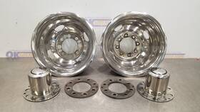 570.gm8669 Chevrolet Truck 1969 Chevy C20 Custom Camper Special Dually Rear Wheel Simulator Set Chrome