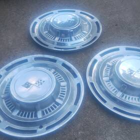 Ct59wc Chevy 3 1959 Chevrolet Impala Bel Air Nomad Wheel Cover Hubcaps Oem Set 59