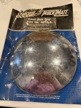4012-s Chrome Goodies 2 Truckmate Front Hub Caps #4012-s. 3/4 Lip. 1 In Original Packaging. Lot Of