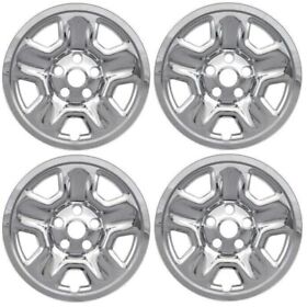 Imp98x Chrome Wheel Skins Hubcaps Covers For 2018-20 Jeep Wrangler 17inch Steel Wheels