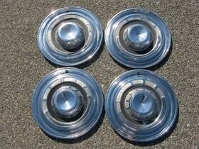 1736656 Chrysler Factory Original 1957 Windsor Saratoga 14 Inch Hubcaps Wheel Covers