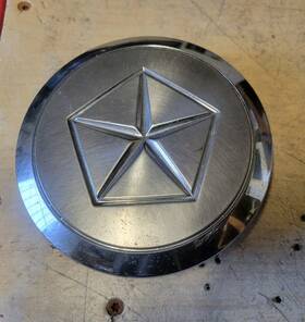 255214 Chrysler Dodge Center 1 434a For 14 Inch Wire Hubcap 1982-1988 Fwd Fits Lebaron Ny