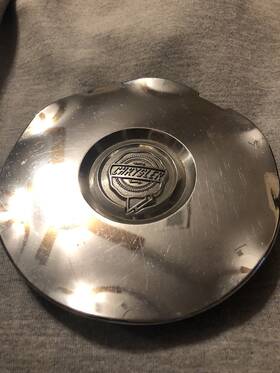 25602 Chrysler 1 Oe Vintage Center Cap 01-05 Pt Cruiser Nice Chrome Pcs