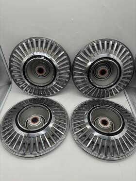2881753 Chrysler 1967-69 Dodge Polara Plymouth Fury 15 Inch Full Hubcaps Wheel Covers New Yorker Set4