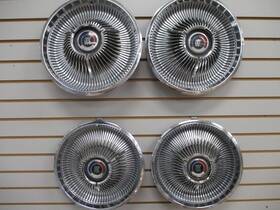 570-306 Chrysler 1967 1968 300 Turbine Wheel Covers Hubcaps Oem Set 67 68