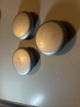 4284965 Chrysler Dodge Jeep Silver Center Caps 30393 822 59mm 2.25 Inch