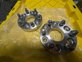 6120-25 Cmo Forged 2x Wheel Spacers Adapters 6x120 Hub Centric 14x1.5 Studs 25mm