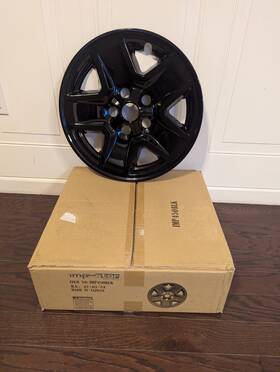 Imp450blk Coast To International 2020-2021 Jeep Gladiator 17 Inch Gloss Black Wheel Skins Set Brand New