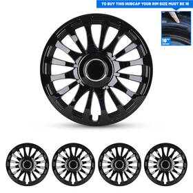 Wj-5081-bl-16 Cpw Wheel Guards For Car Accessories 16ftft Covers Snap Clip-on 16 Inch Hub Caps