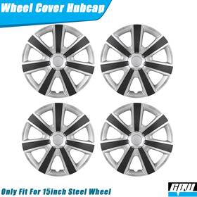 Wj-5085-am-15 Cpw 15 Inch Wheel Covers Hub Caps Fit R15 Tire And Steel Wheels Silver Mould Texture