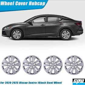 Wj-5131-b-16 Cpw For 2020-2025 Nissan Sentra 16 Inch Hubcap 4 Wheel Covers Snap On Installation