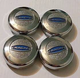 Cap5249-c Cragar 4 Custom Chrome Plated Wheel Center Caps Used Set Of #cap5249-c