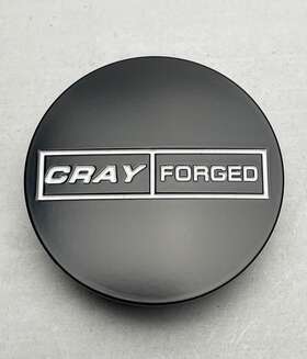 S-pc951 Cray Matte Black/white Logo Snap In Wheel Center Cap Cccrayfmb