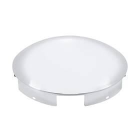 Ctw 679771132397 5 Even Notched Stainless Steel Dome Front Hubcap - 1 Inch Lip