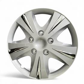 96412 Custom Accessories 16 Inch Silver/chrome Abs Gt-5 Universal Wheel Covers Part