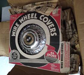 96661 Custom Accessories Inc. Vintage 14 Inch Wire Wheel Covers 64 Spoke Hubcaps Set Of 4 Classic Look