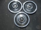 D0vy1130b Lincoln Lot Of Genuine To Continental Turbine Hubcaps Wheel Covers