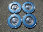 D4dz-1130a Mercury To Ford Torino Comet Inch Hubcaps Wheel Covers Blue