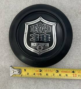 81382090f-3a Deegan 1 38 Mickey Thompson Wheel Center Cap 3-7/8 Inch Wide Black