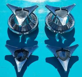 2266831 Dodge 1962 1963 880 14 Inch Hubcap Wheel Cover Center Spinners Custom Set Of 4