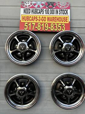 2944092 Dodge 2881769/-p/n 1968-70 Chrome Dart Charger Mag 5 Nut Type 14 Inch Oem Used Set4 Rarehubcaps