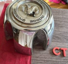 52057786 Dodge #ct 1 89-93 Ramcharger Front Wheel Hub Cap Center 4284895