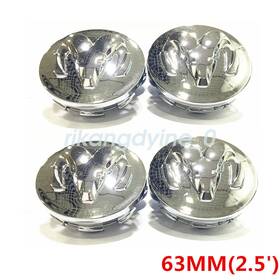 52110398 Dodge 4pc Set 2013-2019 Chrome Wheel Hub Center Caps Covers 63mm For Ram 1500
