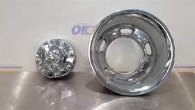 570-10009 Dodge 22 Ram 3500 Dually Rear Wheel Rim Hubcap Chrome With Center Cap