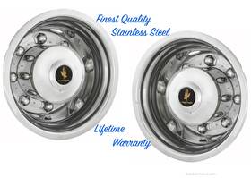 Eagle 102t-186 17.5 Inch Universal Trailer Wheel Rim Simulators Fit 6 Lug Painted Steel Wheels 2