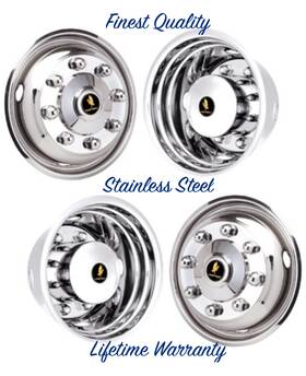 8567k23jfh Eagle 19.5 Inch Chevy 2023 Silverado 5500 Hd 8 Lug Dual Wheel Simulator Rim Liner Covers