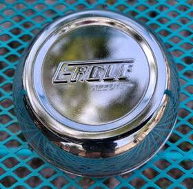 3062-06 Eagle Alloys Chrome Center Caps 3 Pound In Type From 1990s P#3062-06