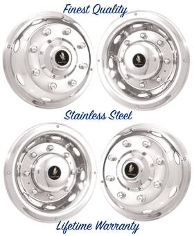 195fl62urm Eagle Flight 19.5 Inch Isuzu Universal Style Wheel Simulator Rim Liner Cover Set Of 4