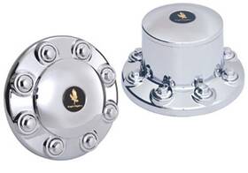 Jtc822 Eagle Flight Aluminum Wheel Trim Kit 19.5 Inch 8 Lug Center Caps Fits 1996-2024 Freightliner
