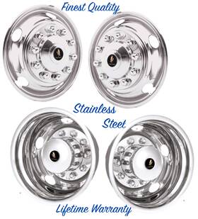 Ra48otl20 Eagle 19.5 Inch Dodge Ram 4500 5500 2026 Wheel Rim Liner Hubcap Covers 10 Lug 5 Hole