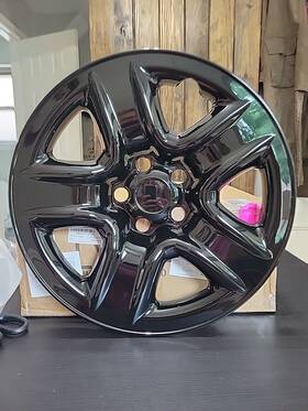 X003zl106b Ecotric 17 Inch Hub Caps Wheel Skins Full Rim Covers 2006-2012 Toyota Rav4 Black Set Of 4