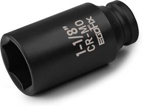 Deep-1-1-8 Egofix 1/2 Inch Drive Deep Impact Socket 1-1/8 Sae Heat-treated