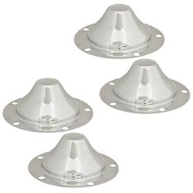 70792447465 Empi 18-1115 Vw 5 Lug Aluminum Center Wheel Cap Wheels With 6-1/2 Inch Hole Set 4