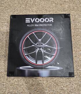 Evwrp2 Evooor 18 Red Inch Rim Protector Alloy Wheel Guard Trim Set Curb Rash Protection
