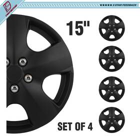 E178727way Ewaymotor 15 Inch Set Of 4 Wheel Covers Full Rim Snap On Hub Caps Fits R15 Tire And Steel Wheels