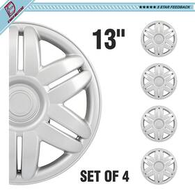 E178757way Ewaymotor 4 Pcs 13 Inch Wheel Covers Full Rim Snap On Hub Caps Fits R13 Tire And Steel Wheels
