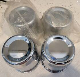 C113 Excaliber 2.75 Inch Chrome Center Caps 4 P#c113 Push Thru