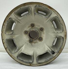 D0ae Exiter Wheels By Motor Wheel 15x7 Mopar Ford Polycast Rubber Trim 4.5 Bolt Rim Pattern Like Honeycomb